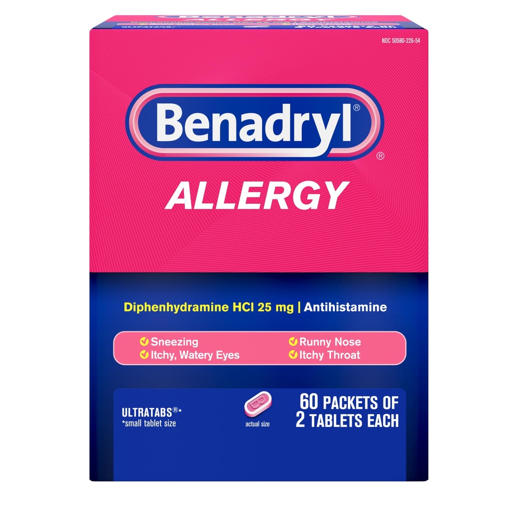 Benadryl Allergi ULTRATAB 60X2 DISPENSIT