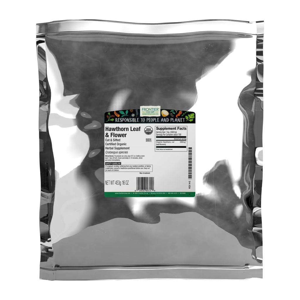Frontier Co-op Organic Cut & Sifted Hawthorn Urt 1lb