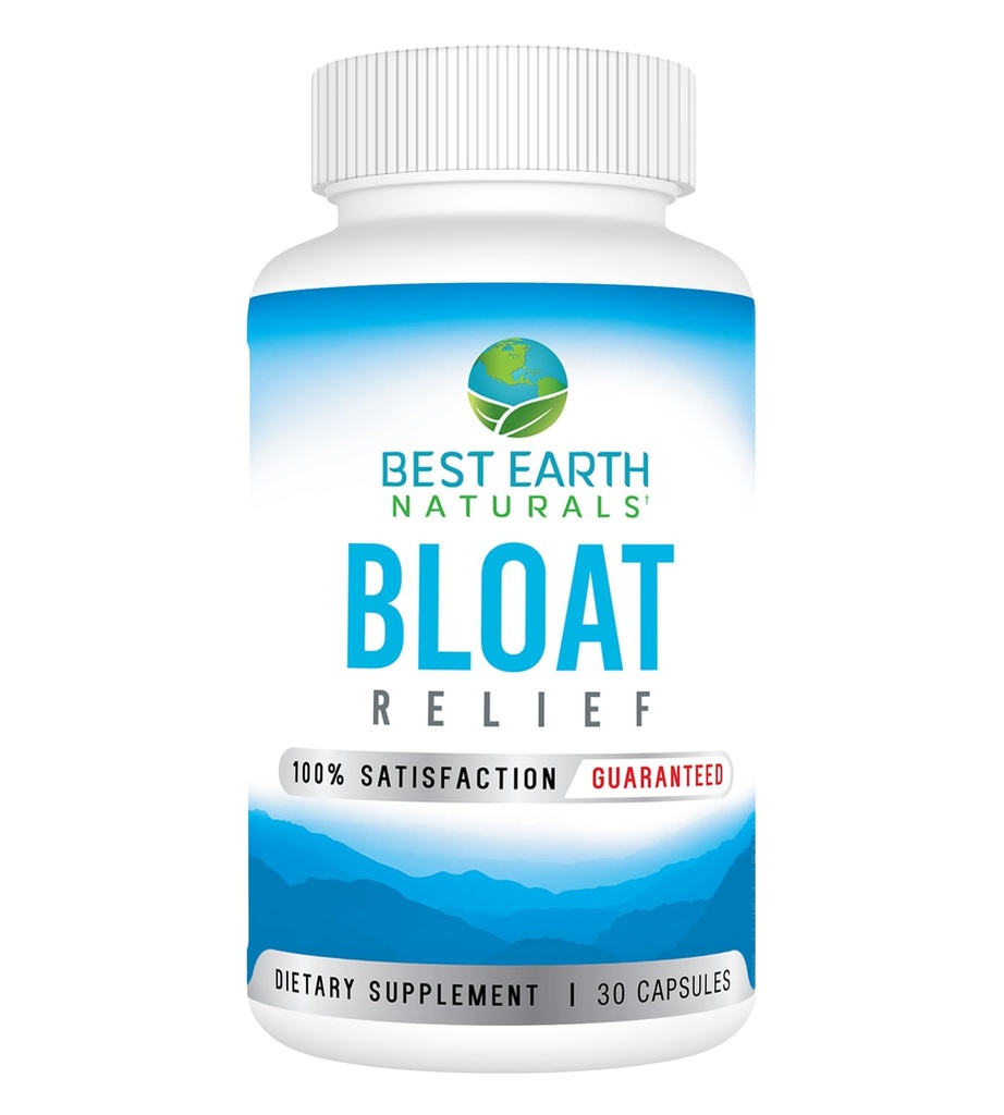 Bloat Relief - Vanntilskudd med Dandelion, Grønn Te, Cranberry, Apple Cider Vinegar og mer 30 Count