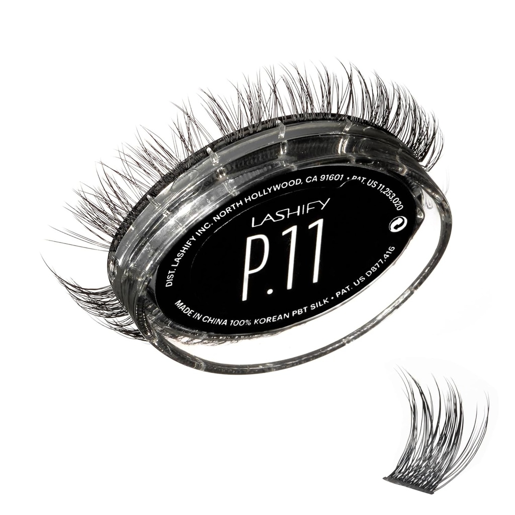 Lashify Plushy 11mm Gossamer Lashes i svart, lett DIY Falske Lashes for en Voluminous men fortsatt naturlig utseende