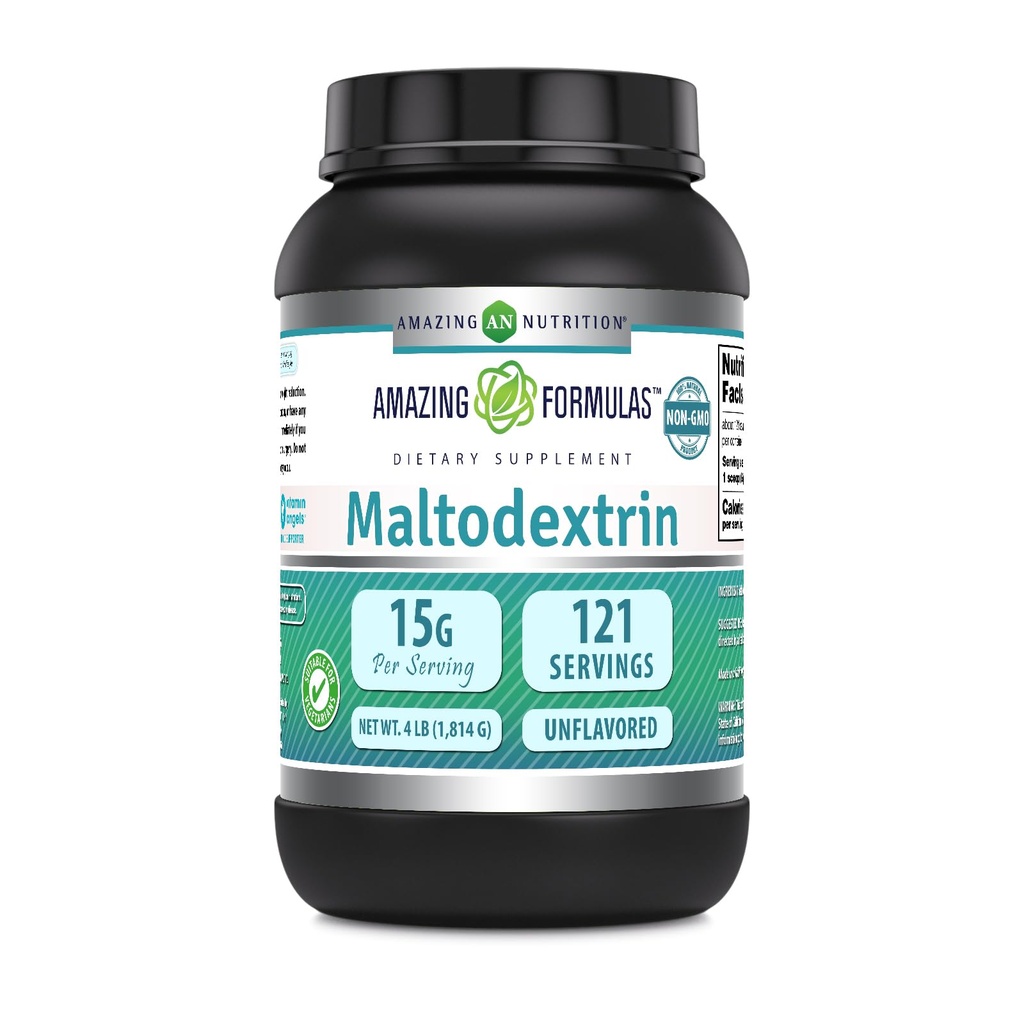 Amazing Formler Maltodextrin | 15 Grams Per Serving | 121 Servering | 4 Lb pulver Supplement | Laget i USA