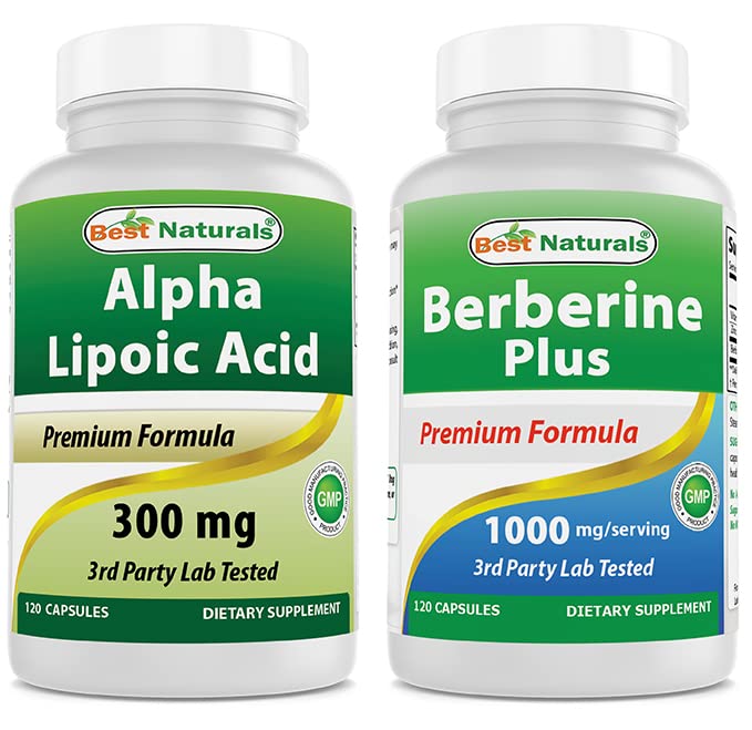 Beste Naturals Alpha Lipoic Acid 300 mg & Berberin Plus 1000 mg