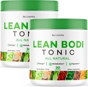 (2 pakke) Lean Body Tonic pulver, Lean Body Tonic, LeanBody pulver, LeanBodyTonic, Lean Body Powder, Lean Body Tonic pulver Avansert formel, Lean Body Powder Alle naturlige, 60 serveringer i 2 måneder