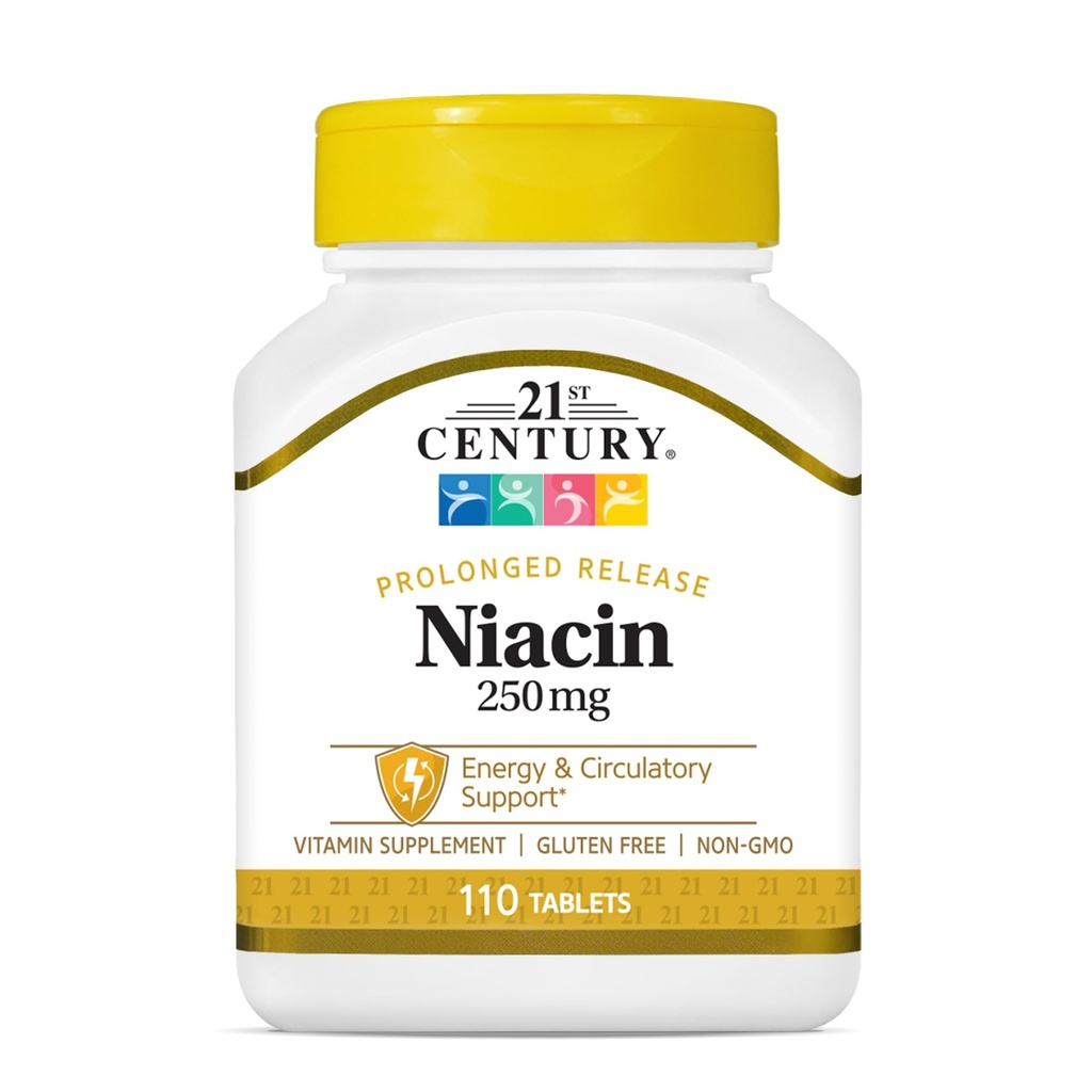 21st Century Niacin 250 mg tabletter, 110-tal (pakke på 2)