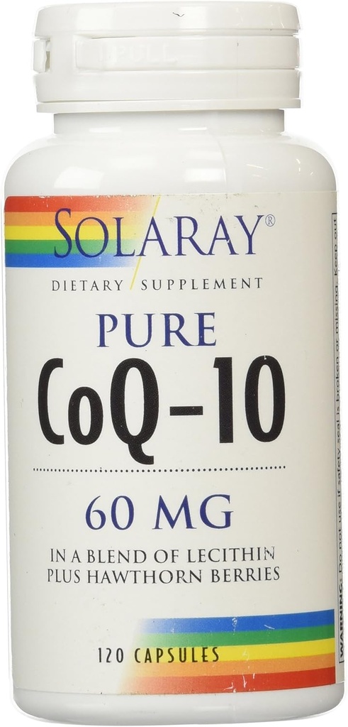 Solaray CoQ10 kapsler, 60 mg, 120 greve
