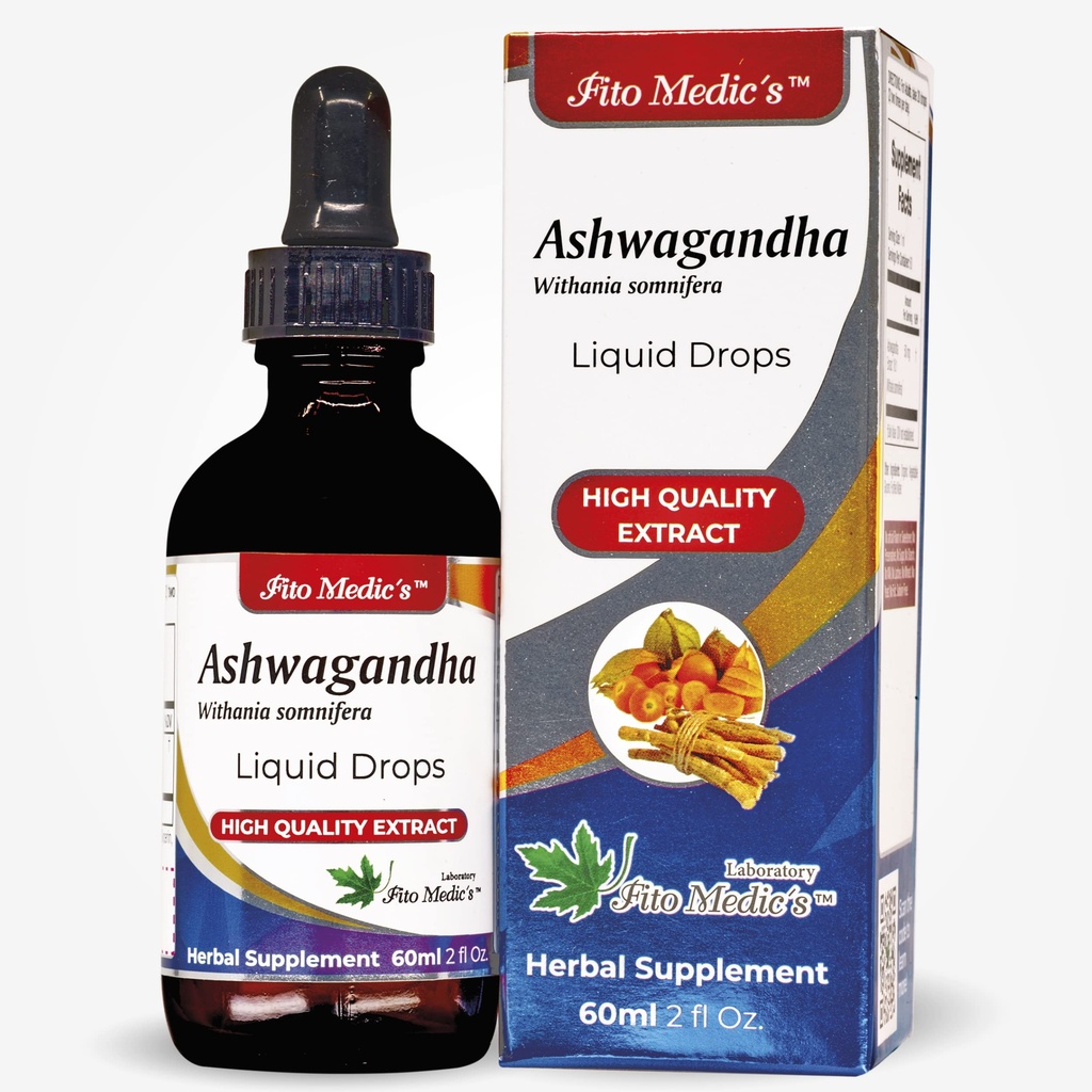 Lab - Ashwagandha Liquid, naturlig støtte for stress relief, søvnhjelp og Mood Enhancer.