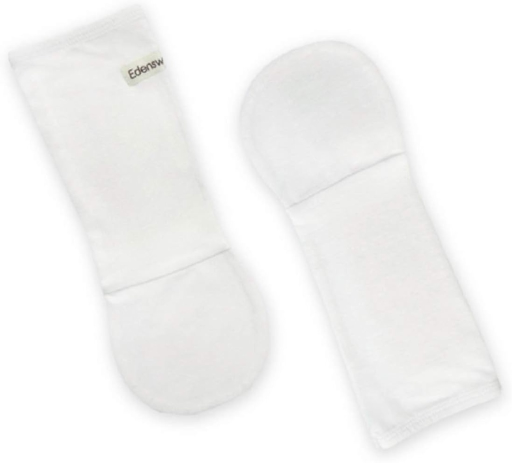 Sink-infisert Nyfødte Baby og Todler Hansker Ingen Scratch Mittens for Eczema - Wet Wrap Therapy (24 måneder, hvit)