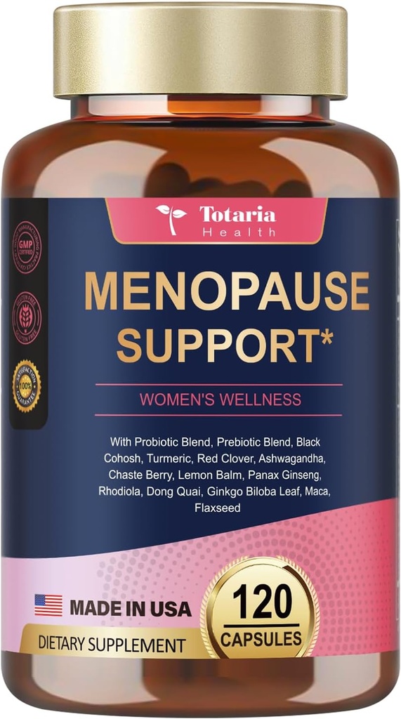 Menopause kosttilskudd for kvinner, multi fordel og komplett svart cohosh, Dong Quai Root og mer herbal blandinger, w / kraftig probiotiske og prebiotiske