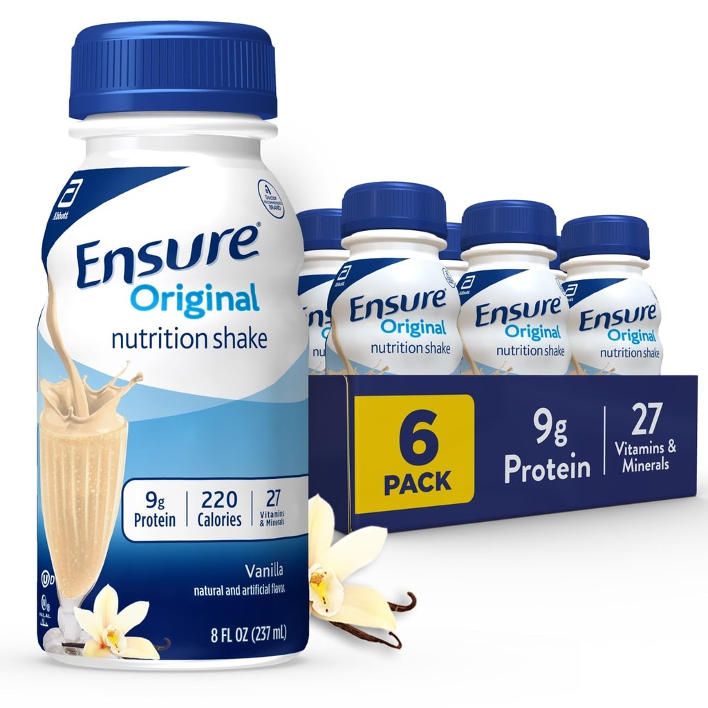 Sikre opprinnelig vanilla ernæringshake | Måltid erstatningshake | 6 pakke