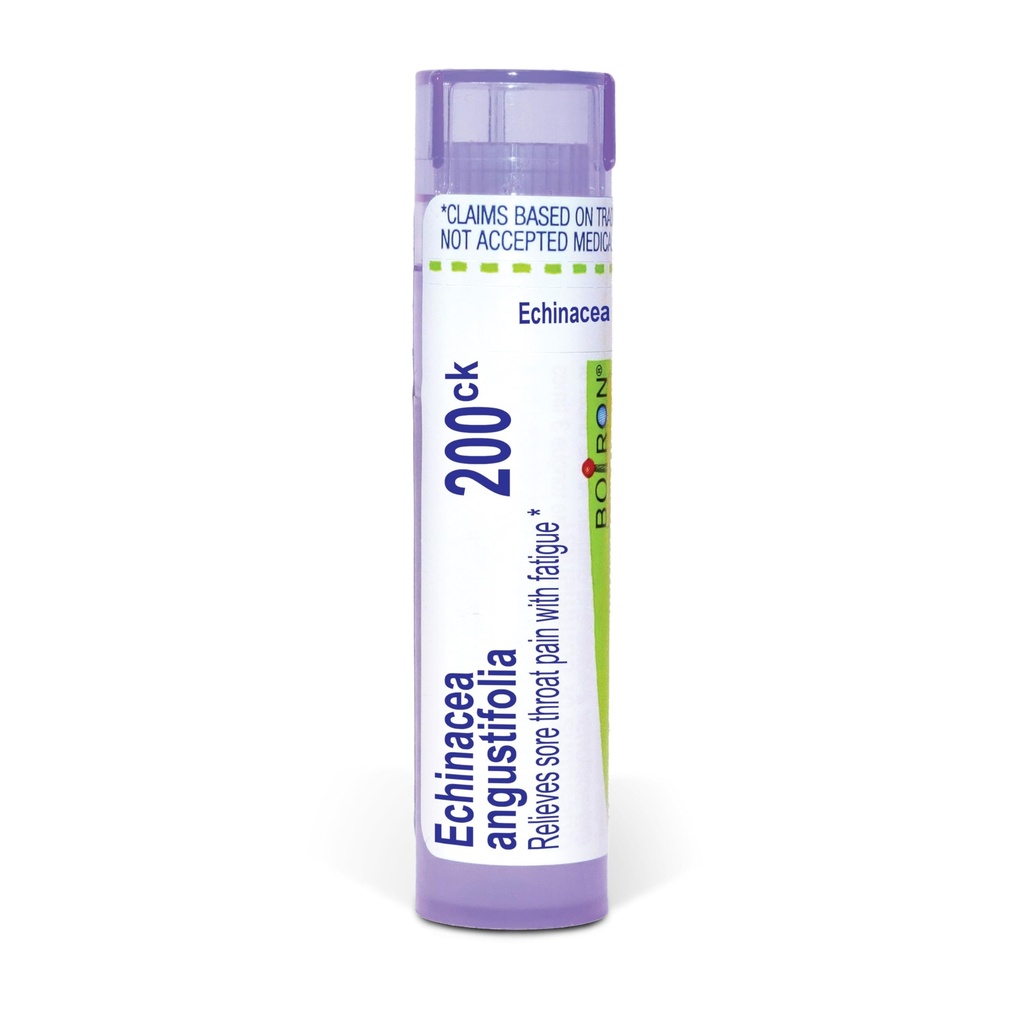 Boiron Echinacea Purpurea 200Ck for Sore Throat smerte med tretthet - 80 Pellets