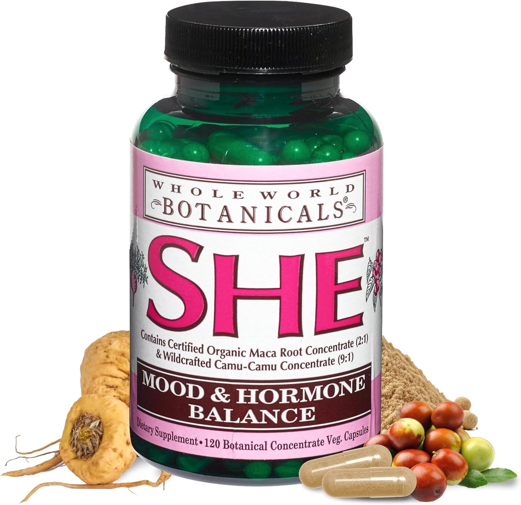 Hele verden Botanicals Hun Mood & Hormone Support, 120 Veg Caps