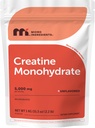 Mikroingredienser Kreatin Monohydrat pulver 1 kg (2,2 Lbs), 5000 mg per serv, mikronisert kreatinpulver, ikke-flavorert, Ingen fyllstoff, keto & vegan, lett oppløsning, pre trening for kvinner og menn *