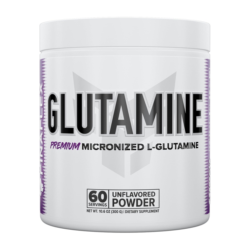 FINAFLEX Pure GLUTAMINE, Unflavored Powder - 10,6 oz - Reduserer muskelnedbrytning og støtter Nitrogen nivåer - 100% ren L-Glutamin - 60 Services