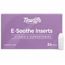NewLife Naturals Vitamin E Suppositories 38IU - Vaginal tørrhet irritation Menopause Atrofi Relief - Alle naturlige østrogen gratis feminin omsorg - 24 Innsetter