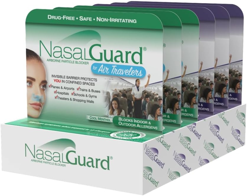 Airborne Partikel Blocker Nasal Gel for luftreisende - Drug-Free, Ikke-irriterende, Ikke-Drowsy, Flyreise Godkjent - Over 150 applikasjoner Per Tube (Mixed, 3g, Pakke med 6)