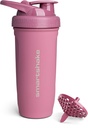 Smartshake Reforce rustfritt stål Protein Shaker Flaske - Ikke isolert Unisex Gymflaske | Metal Shaker flasker - 900 ml | 30 oz - Leakproof Skrue-på Lid - DEHP & BPA Gratis (Deep Rose)