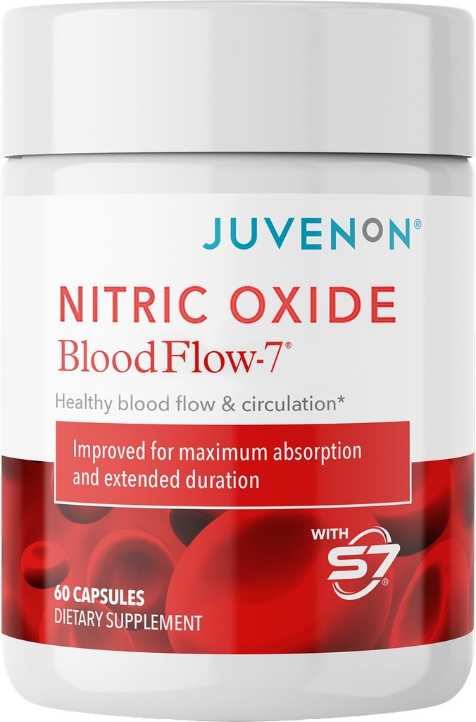 Juvenon BloodFlow-7 Nitric Oxid Supplement med nitrosigin