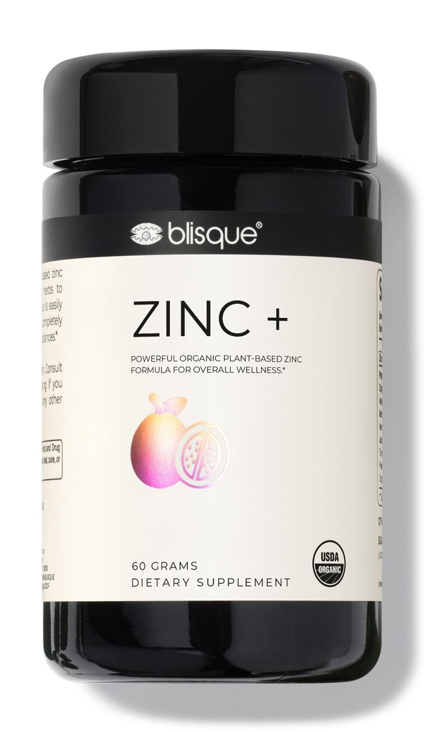 Blisque – Organic Sink Supplement fra Guava Leaf | for immunstøtte, forsvar og boost | med Ashwagandha, Aloe Vera, Ginger og Turmeric | Vegansk | pulver | 60 gram