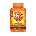 Metamucil, Psyllium Husk Kapsler, 300 kapsler, 3-i-1 Fiber Supplement, Daglig Psyllium Husk Fiber Kapsler Hjelp Støtte Digestiv helse ved å fremme regelmessighet*, Hjelp Supplement Daily Fiber Intake