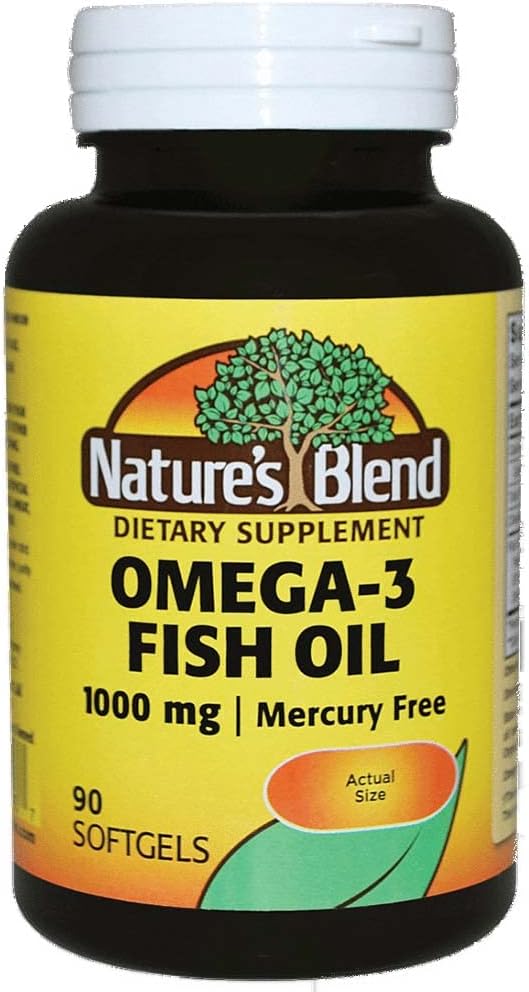 Naturens blanding Omega-3 1000 mg - 90 Softgels, pakke med 2