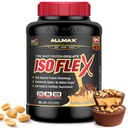 ALLMAX Nutrition - ISOFLEX Whey Protein Powder, Whey Protein Isolate, 27g Protein, sjokolade peanut Smør, 5 pund