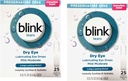 Blink Tårer Preservativ Gratis Lubrerende Øyedråper 25 ct 0,01 fl oz EA (0,4 ml EA) (pakke med 2)