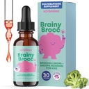 JoySpring Broccoli Supplement for barn | Sulforaphane & Bacopa Monnieri Drops | Støtter Kognitiv funksjon | Vegan & Kid-Friendly