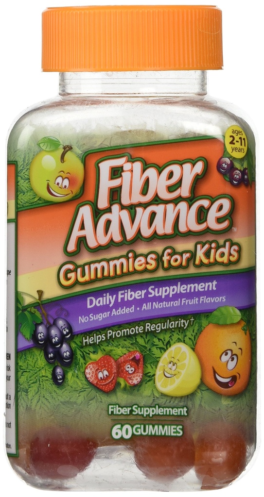 Fiber Advance Gummies For barn daglig fiber Supplement, 60 telling