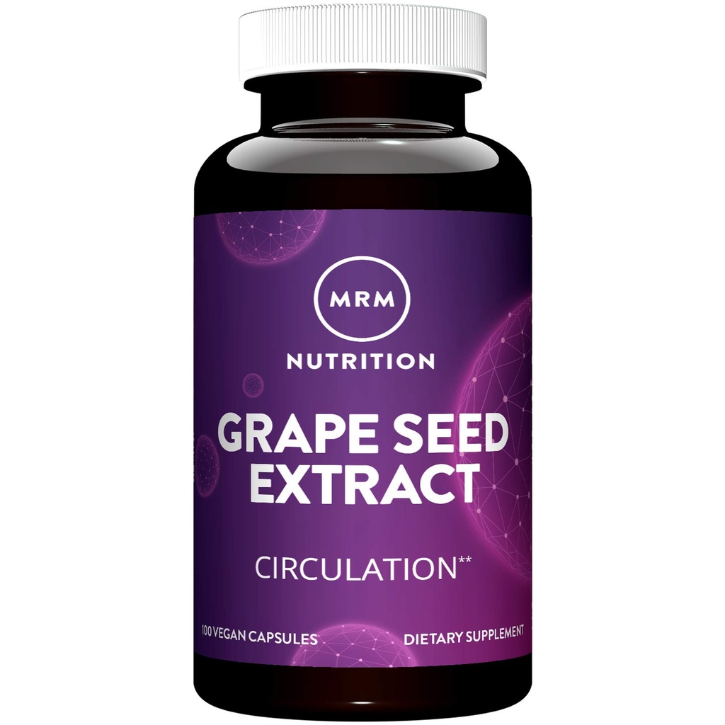 MRM Nutrition Grape Seed Extract ® Sirkulasjon ® Antioksidanter ® Anti-agning ® Glutenfri + Vegan ® 100 Serveringer