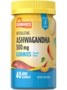 Sundance Ashwagandha Gummies | 500mg | 40 Vegan Gummies | Vegan, ikke-GMO, og Glutenfri Supplement