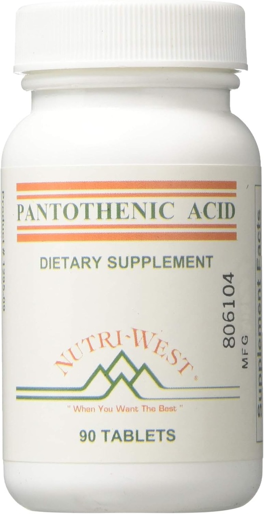 Nutri-West - Pantotensyre 90 tabletter