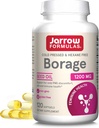 Jarrow Formulas Borage 1200 mg - 120 Softgels - Kilde til GLA - Borage Olje Supplement - for hud helse og immunsystem støtte, mild PMS Discomfort Support - opp til 120 Services