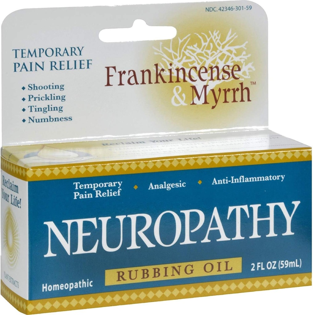 Frankincense og Myrr neuropati Rubbing Olje - 2 fl oz (Pack of 2)