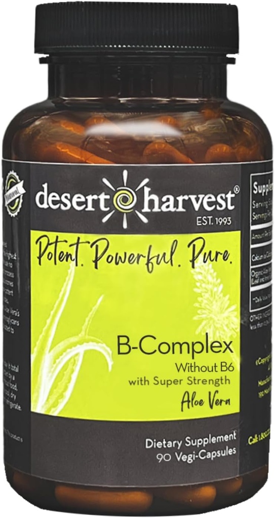 Desert Harvest B-Complex - uten B6, 90 kapsler
