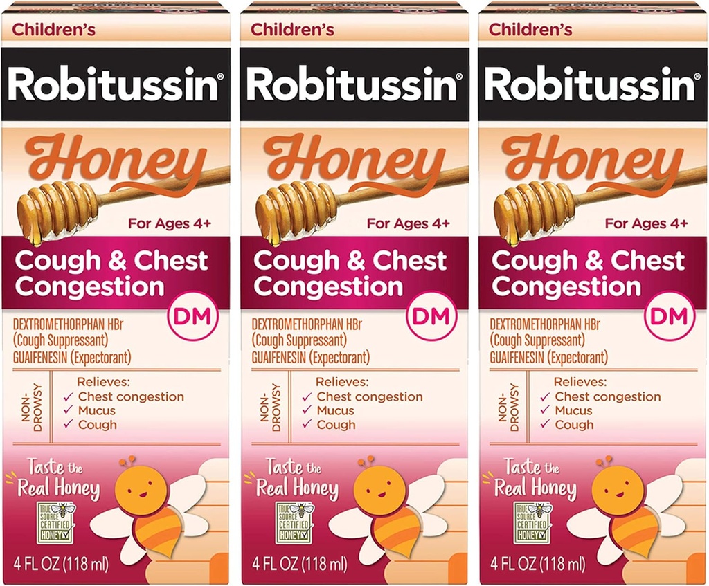 Robitussin Barne Honning Cough & Chest Congestion DM