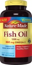 Natur laget 1200mg av Fish Oil, 2400 per servering, 360mg omega-3, 300 Softgels, 300 Count (Pack of 1)