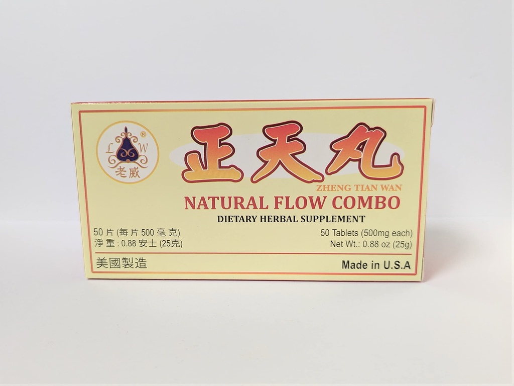 Zheng Tian Wan Herbal Supplement hjelper for megrainer og premenstruelle hodepine 500 mg 50 tabletter laget i USA av Lao Wei