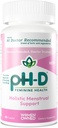 pH-D Feminin helsestøtte - Holistisk Menstruell støtte - Oralt Supplement med kalsium, magnesium, kamille og svart cohosh - 90 greve
