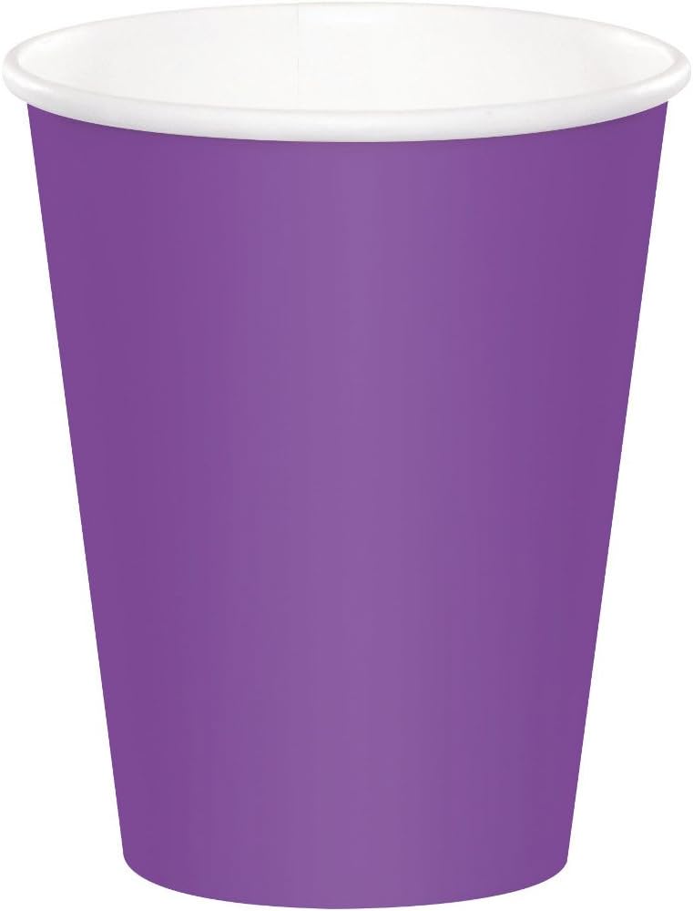 Creative Converting Ametyst Paper Cup, 24 Count (Pack of 1), Purple
