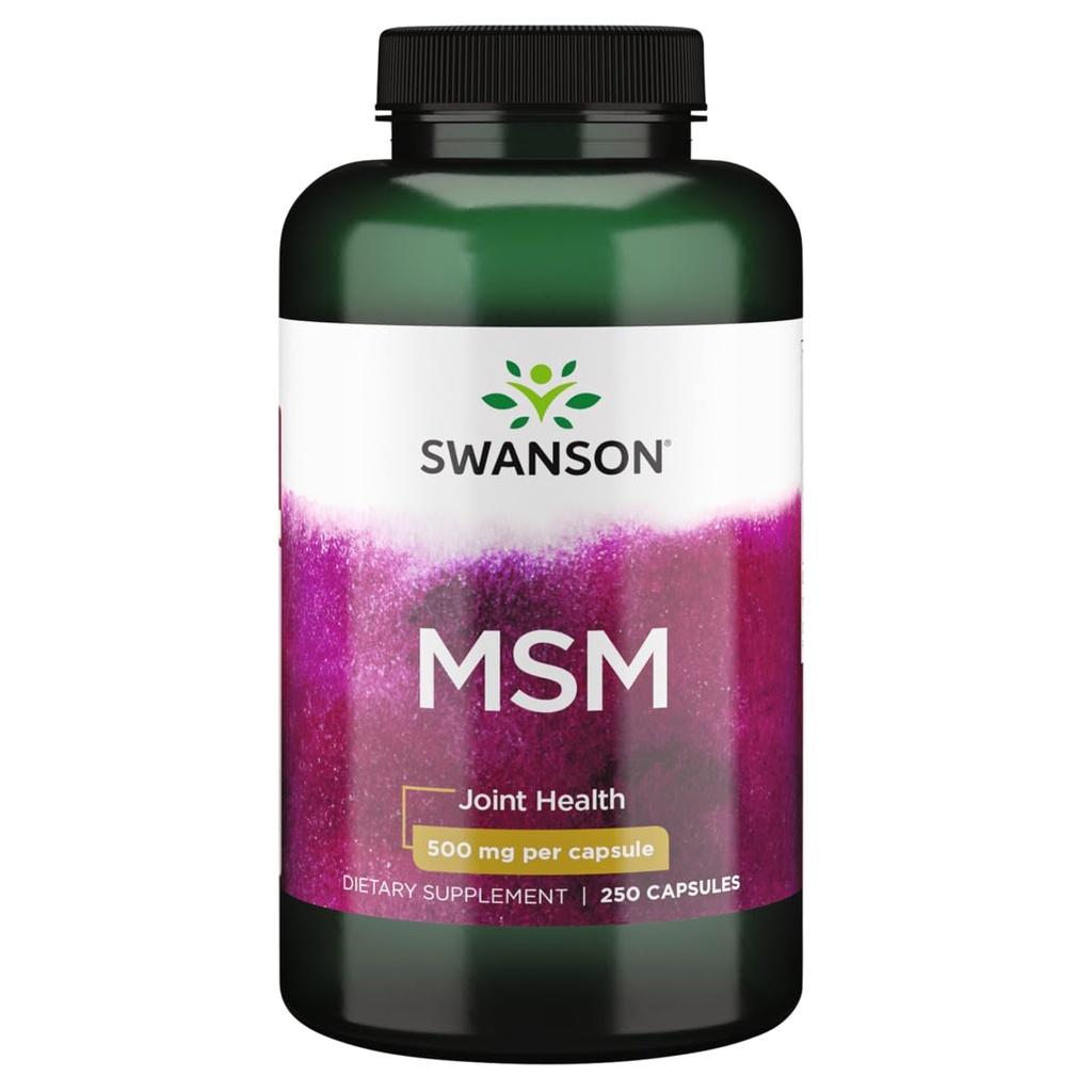 Swanson Msm 500 Milligrams 250 Kapsler