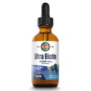 KAL Ultra Biotin 10000mcg DropIns, flytende Biotin Drops, Hårvekst Supplement, høy styrke Vitamin B7, Sunt hår, hud, negler og energi støtte, naturlig blandet Berry Flavor, Ca. 59 Serv, 2oz