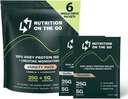 Ernæring på Go Whey Protein Isolate Packets med kreatin – 25g Protein + 5g Kreatin – Single-Serve Reise Protein pulver - Variety Pack (Vanilla & Chokolade) (6-Pack)