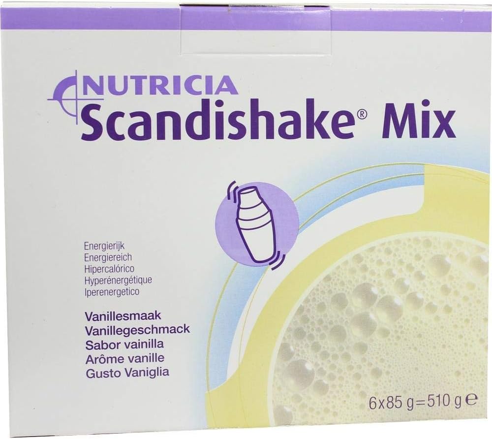 Scandishake vekt gevinst Instant Shake Mix Powder, Vanilla, 3 Ounce Packet - boks med 4