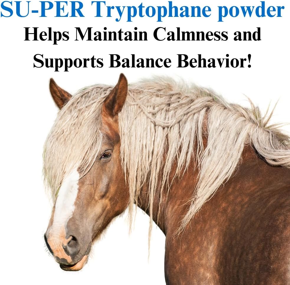SU-PER Tryptophane hest beroligende supplement - opprettholde ro og støtte balansert oppførsel - 2,5 pund, (2 pakke)
