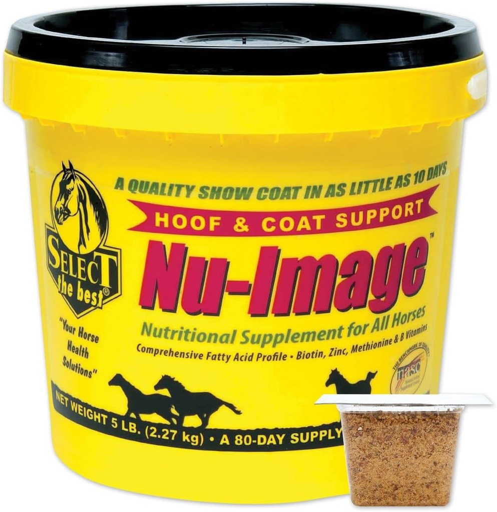 Velg den beste Dark Horse Nu-Image Hoof & Coat støtte for hester