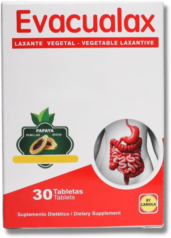 Senna Laxative Tabletter - Naturlig Grønnsaker Laxative med Senna Leaf, Prune & Papaya Seed - Herbal Sugarener for Digestive Relief, Digestive Support, Postpartum & Reise - 30 Tabletter