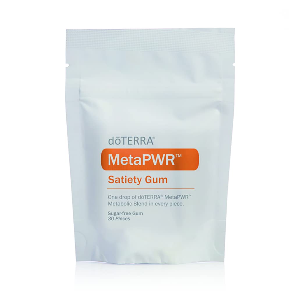 doTERRA MetaPWR Satiety Gum å fremme mindful spise og aptit kontroll - hjelper curb cravings - 30 stykker
