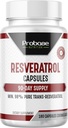 høy potens resveratrol kapsler over 98 prosent trans resveratrol antioksidant og sunn aldring 90 dagers forsyning 180 kapsler