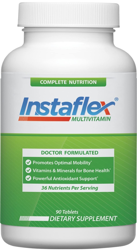 Instaflex Multivitamin - Felles støttetilskudd, støtter mobilitet og bein helse, 90 tabletter