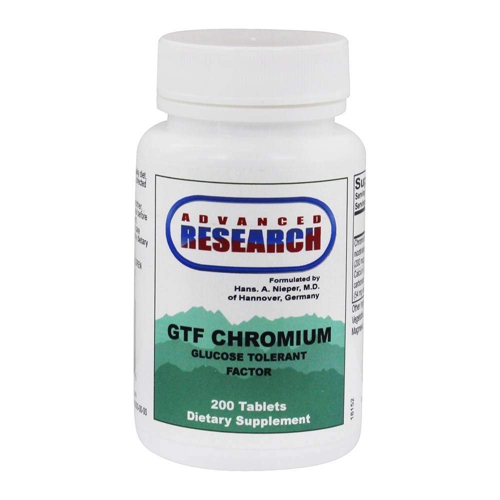 Avansert forskning/Nutrient Carriers Gtf Chromium - Glucose Tolerant Factor 200 Tabs